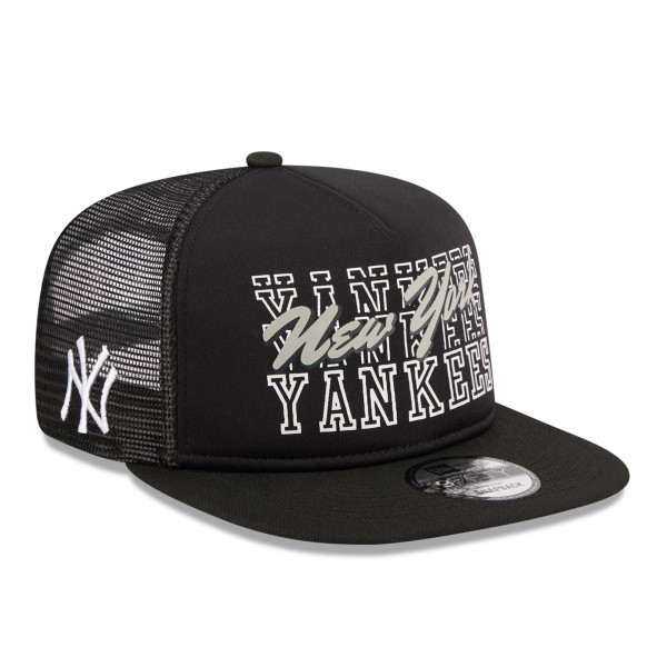 Бейсболка New York Yankees New Era  Street Team A-Frame Trucker 9FIFTY - Black