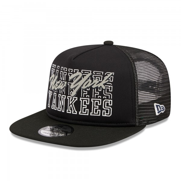 Бейсболка New York Yankees New Era  Street Team A-Frame Trucker 9FIFTY - Black