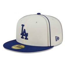 Бейсболка Los Angeles Dodgers New Era Chrome Sutash 59FIFTY - Cream/Royal