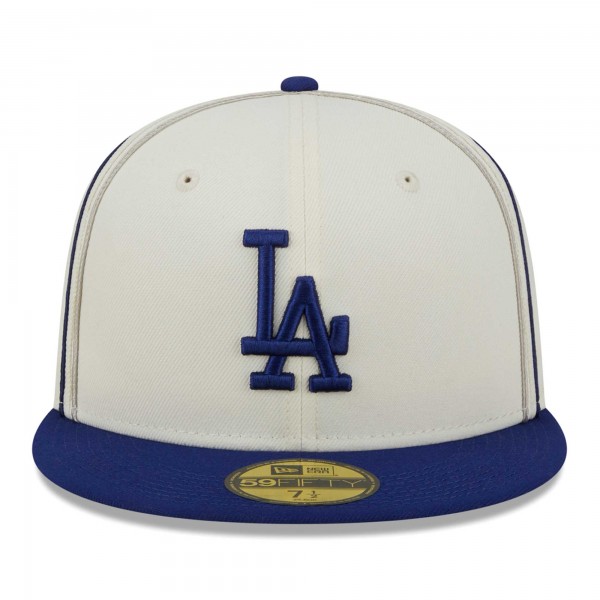 Бейсболка Los Angeles Dodgers New Era Chrome Sutash 59FIFTY - Cream/Royal
