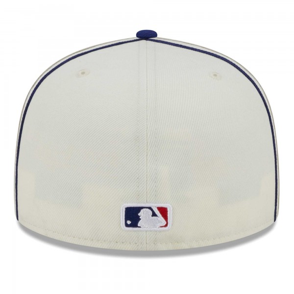 Бейсболка Los Angeles Dodgers New Era Chrome Sutash 59FIFTY - Cream/Royal