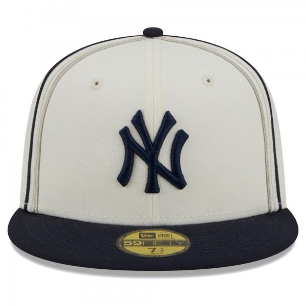 Бейсболка New York Yankees New Era Chrome Sutash 59FIFTY - Cream/Navy