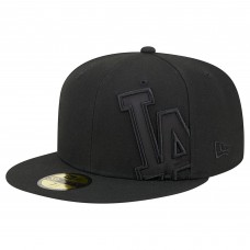 Бейсболка Los Angeles Dodgers New Era Satin Peek 59FIFTY - Black