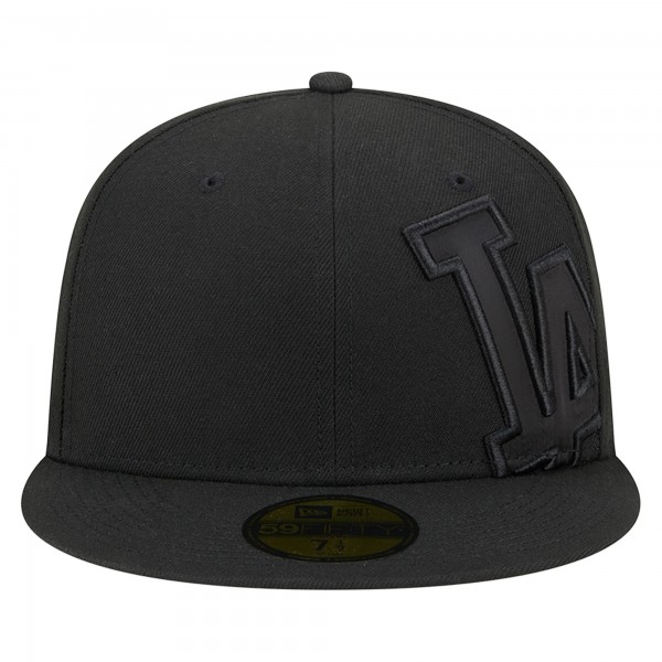 Бейсболка Los Angeles Dodgers New Era Satin Peek 59FIFTY - Black