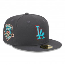 Бейсболка Los Angeles Dodgers New Era  Print Undervisor 59FIFTY - Graphite