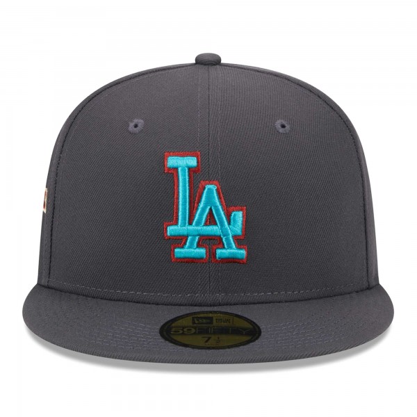 Бейсболка Los Angeles Dodgers New Era  Print Undervisor 59FIFTY - Graphite