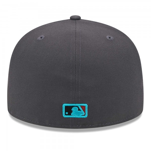 Бейсболка Los Angeles Dodgers New Era  Print Undervisor 59FIFTY - Graphite