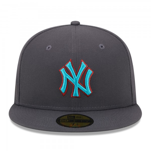 Бейсболка New York Yankees New Era  Print Undervisor 59FIFTY - Graphite
