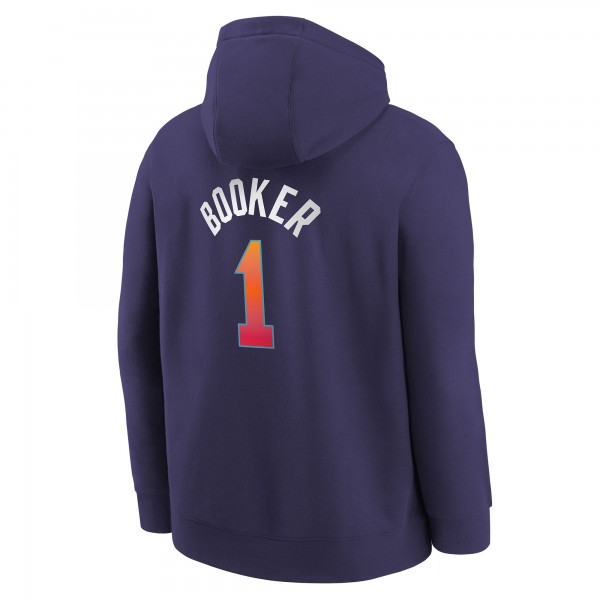 Именная толстовка Devin Booker Phoenix Suns Nike Youth 2023/24 City Edition - Purple
