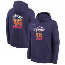 Именная толстовка Kevin Durant Phoenix Suns Nike Youth 2023/24 City Edition - Purple