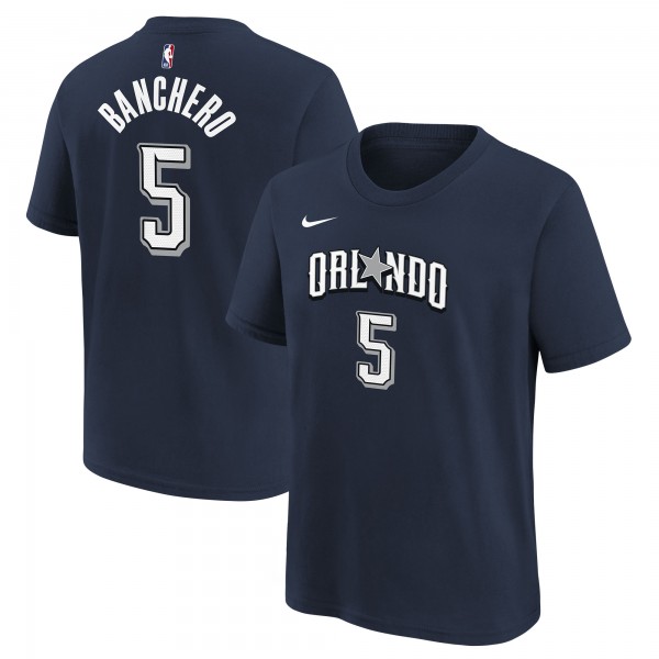 Футболка Paolo Banchero Orlando Magic Nike Youth 2023/24 City Edition - Navy