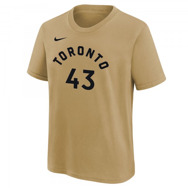 Футболка Pascal Siakam Toronto Raptors Nike Youth 2023/24 City Edition - Gold