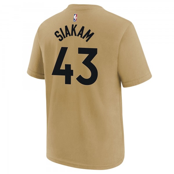 Футболка Pascal Siakam Toronto Raptors Nike Youth 2023/24 City Edition - Gold