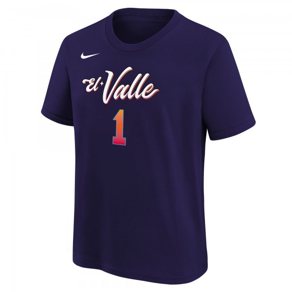 Футболка Devin Booker Phoenix Suns Nike Youth 2023/24 City Edition - Purple