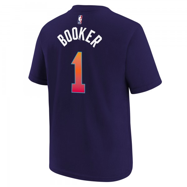 Футболка Devin Booker Phoenix Suns Nike Youth 2023/24 City Edition - Purple