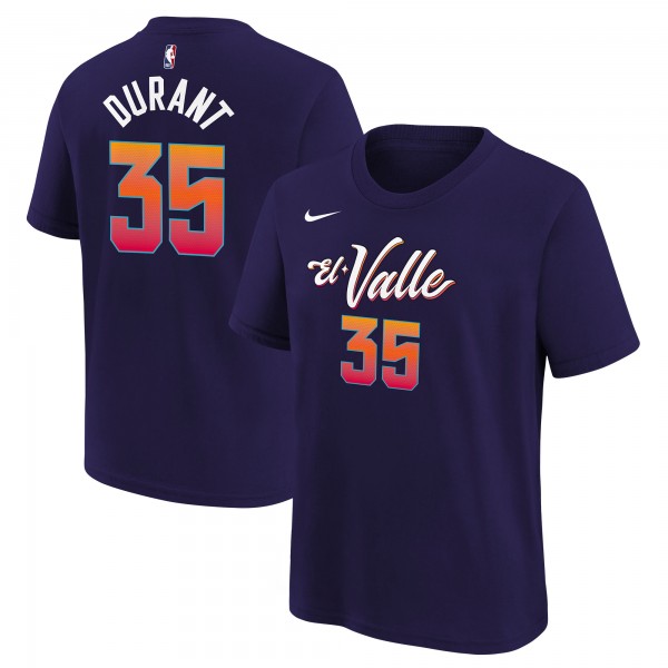 Футболка Kevin Durant Phoenix Suns Nike Youth 2023/24 City Edition - Purple