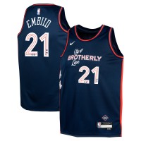 Игровая форма  Joel Embiid Philadelphia 76ers Nike Youth 2023/24 Swingman Replica - City Edition - Navy