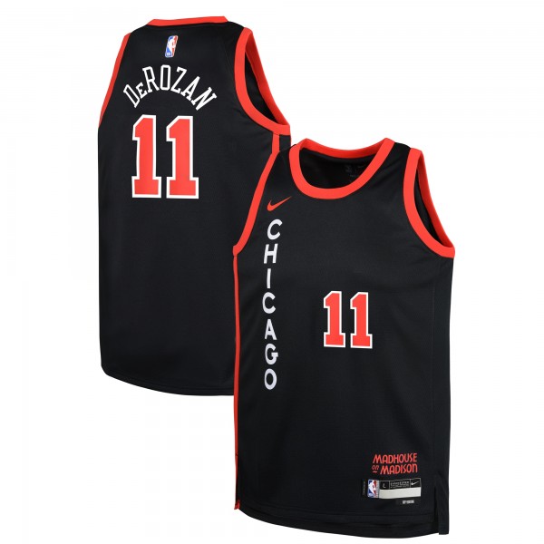 Игровая джерси DeMar DeRozan Chicago Bulls Nike Youth  Swingman Replica - City Edition - Black