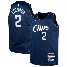 Игровая форма  Kawhi Leonard LA Clippers Nike Youth  Swingman Replica - City Edition - Navy