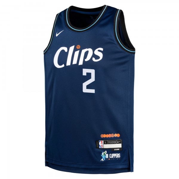 Игровая форма  Kawhi Leonard LA Clippers Nike Youth  Swingman Replica - City Edition - Navy