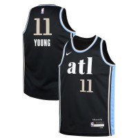 Игровая джерси Trae Young Atlanta Hawks Nike Youth  Swingman Replica - City Edition - Black