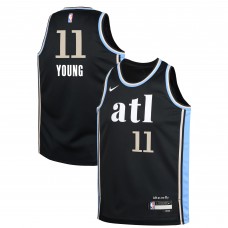 Игровая джерси Trae Young Atlanta Hawks Nike Youth  Swingman Replica - City Edition - Black