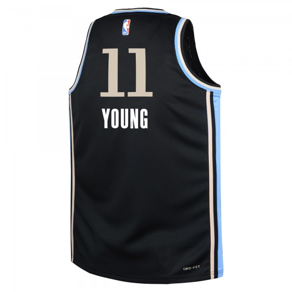 Игровая джерси Trae Young Atlanta Hawks Nike Youth  Swingman Replica - City Edition - Black