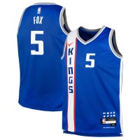 Игровая форма  DeAaron Fox Sacramento Kings Nike Youth 2023/24 Swingman Replica - City Edition - Blue