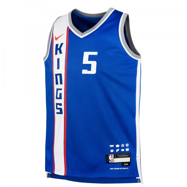 Игровая форма  DeAaron Fox Sacramento Kings Nike Youth 2023/24 Swingman Replica - City Edition - Blue