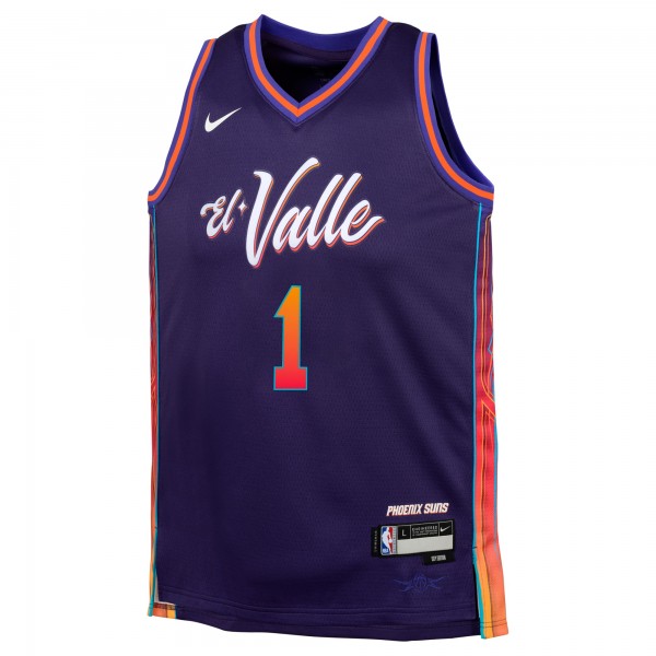 Игровая форма  Devin Booker Phoenix Suns Nike Youth 2023/24 Swingman Replica - City Edition - Purple