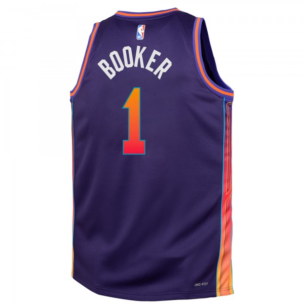 Игровая форма  Devin Booker Phoenix Suns Nike Youth 2023/24 Swingman Replica - City Edition - Purple