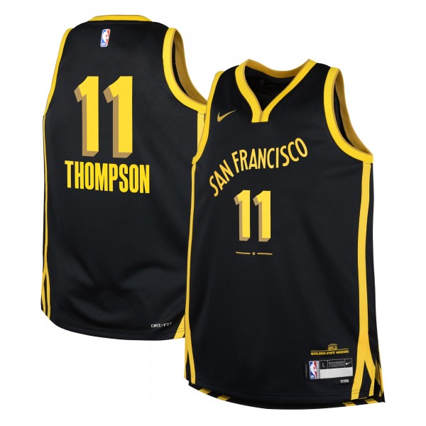 Игровая джерси Klay Thompson Golden State Warriors Nike Youth  Swingman Replica - City Edition - Black