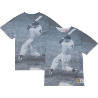 New York Yankees Mickey Mantle Mitchell & Ness Cooperstown Collection Highlight Sublimated Player Graphic T-Shirt