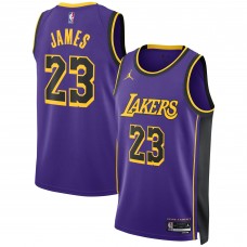 Игровая форма LeBron James Los Angeles Lakers Jordan Brand Unisex Swingman - Statement Edition - Purple