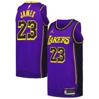 Игровая джерси LeBron James Los Angeles Lakers Jordan Brand Authentic Player - Statement Edition - Purple