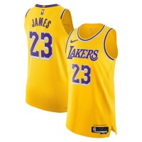Игровая джерси LeBron James Los Angeles Lakers Nike Authentic - Icon Edition - Gold