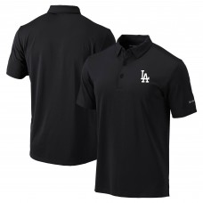 Los Angeles Dodgers Columbia Black Omni-Wick Drive Polo