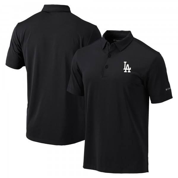 Los Angeles Dodgers Columbia Black Omni-Wick Drive Polo