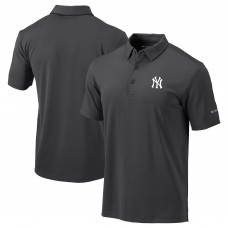 New York Yankees Columbia Charcoal Omni-Wick Drive Polo