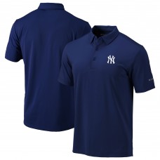 New York Yankees Columbia Navy Omni-Wick Drive Polo