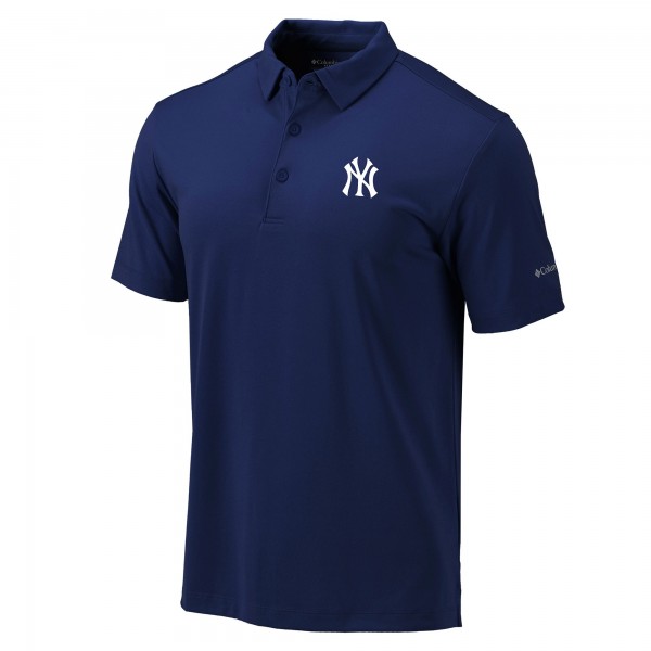 New York Yankees Columbia Navy Omni-Wick Drive Polo