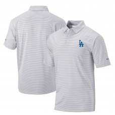 Los Angeles Dodgers Columbia Gray Golf Club Invite Omni-Wick Polo