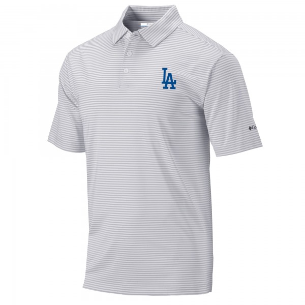 Los Angeles Dodgers Columbia Gray Golf Club Invite Omni-Wick Polo