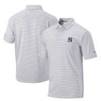 New York Yankees Columbia Gray Golf Club Invite Omni-Wick Polo