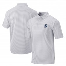 New York Yankees Columbia Gray Golf Club Invite Omni-Wick Polo