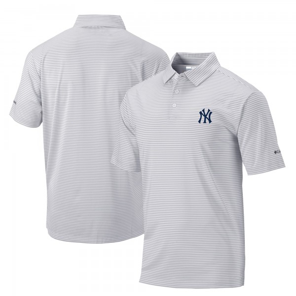 New York Yankees Columbia Gray Golf Club Invite Omni-Wick Polo