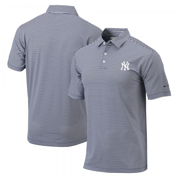 New York Yankees Columbia Navy Golf Club Invite Omni-Wick Polo