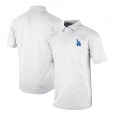 Los Angeles Dodgers Columbia White Omni-Wick Shotgun Polo