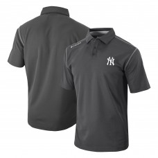 New York Yankees Columbia Charcoal Omni-Wick Shotgun Polo