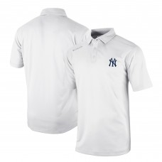 New York Yankees Columbia White Omni-Wick Shotgun Polo